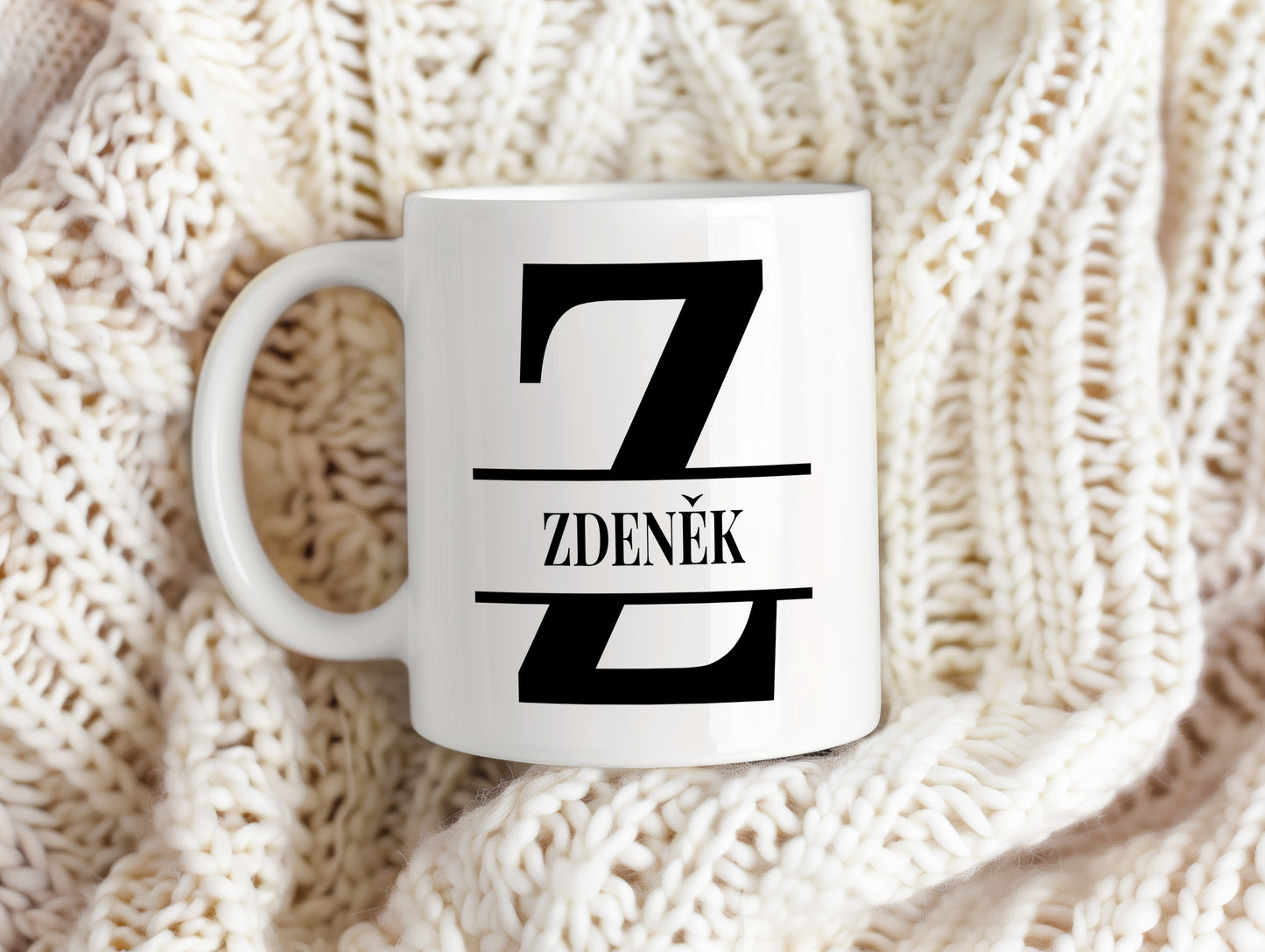 Hrnek se jménem Zdeněk – monogramový design