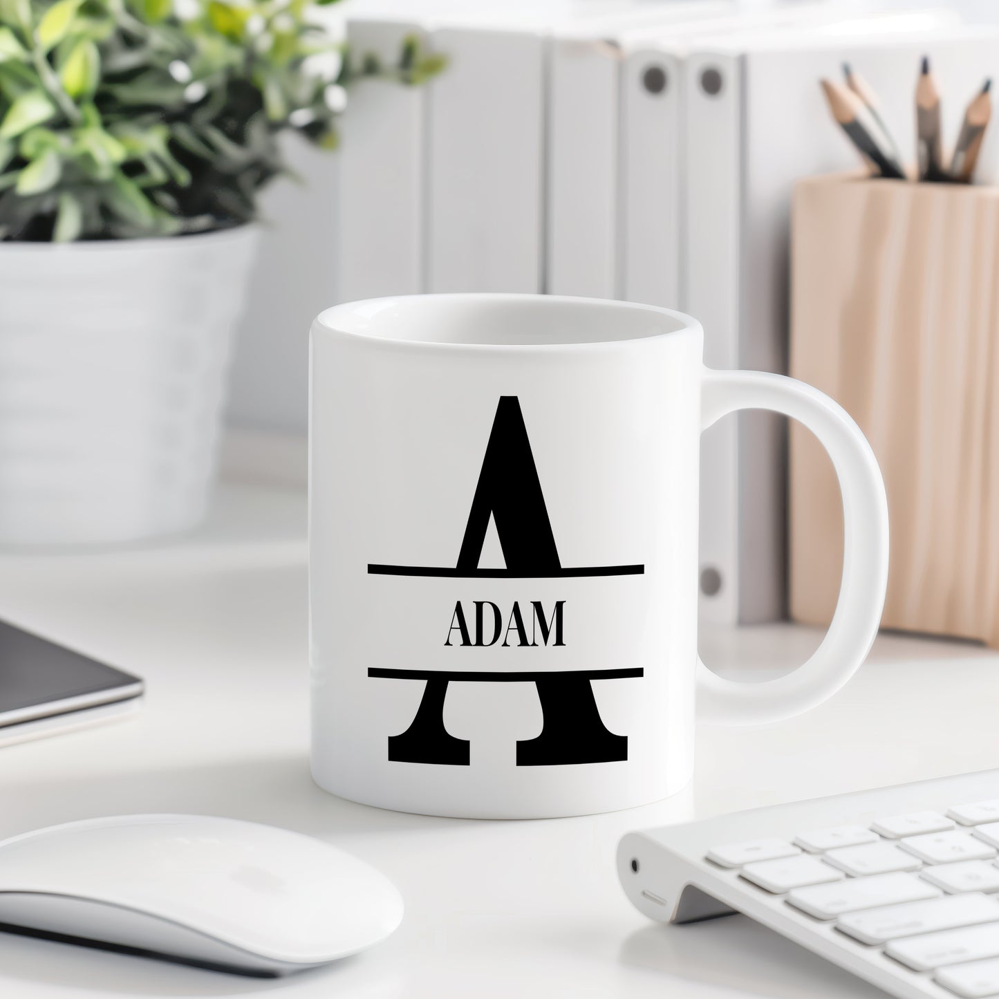 Hrnek se jménem Adam – monogramový design