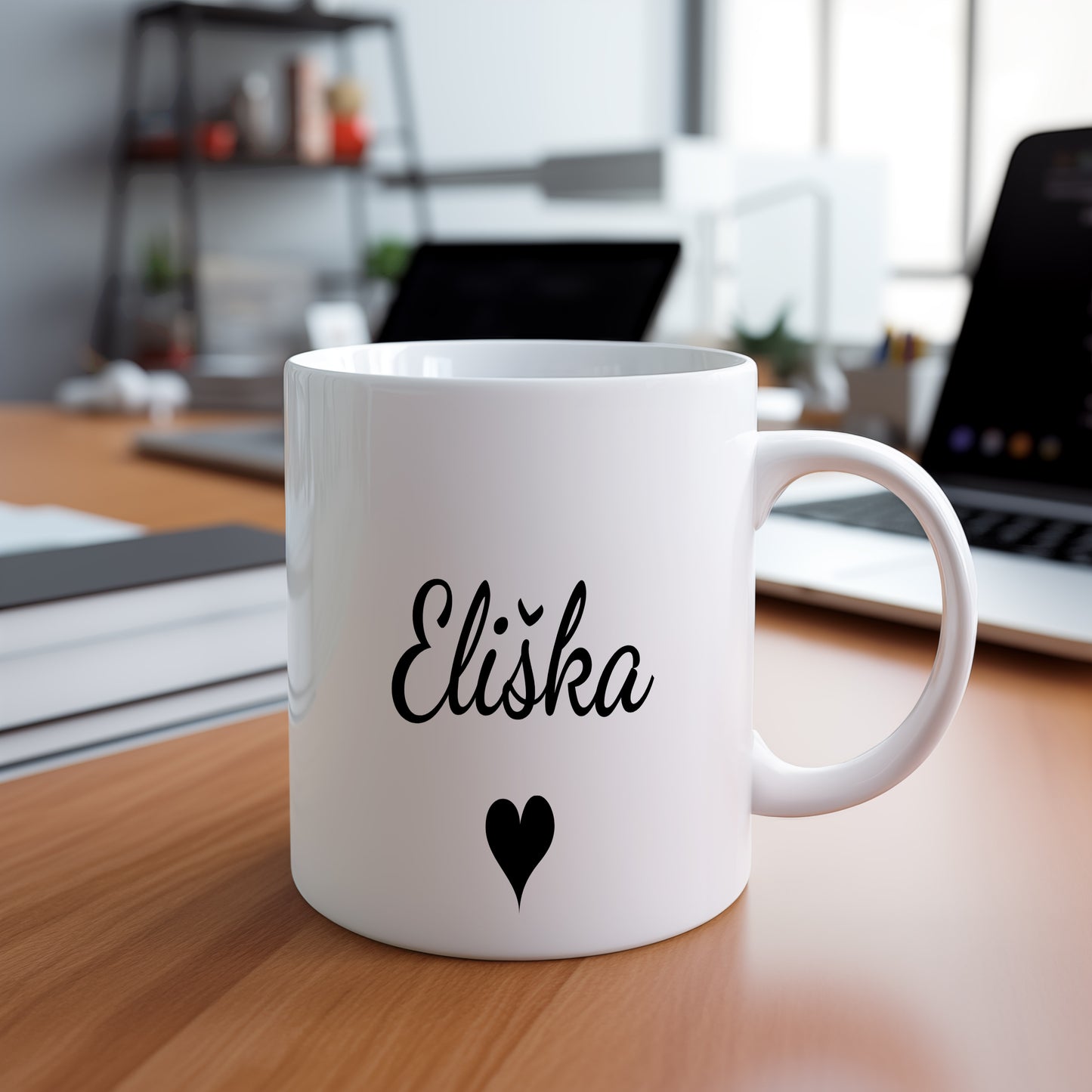 Hrnek se jménem Eliška – romantický styl se srdcem