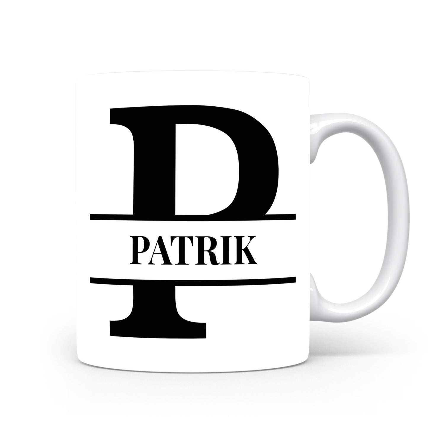 Hrnek se jménem PATRIK | Monogram bez květin