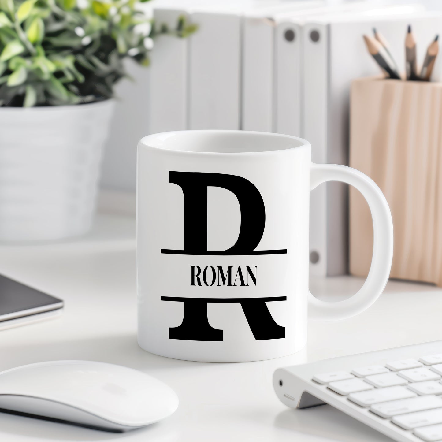 Hrnek se jménem Roman – monogramový design