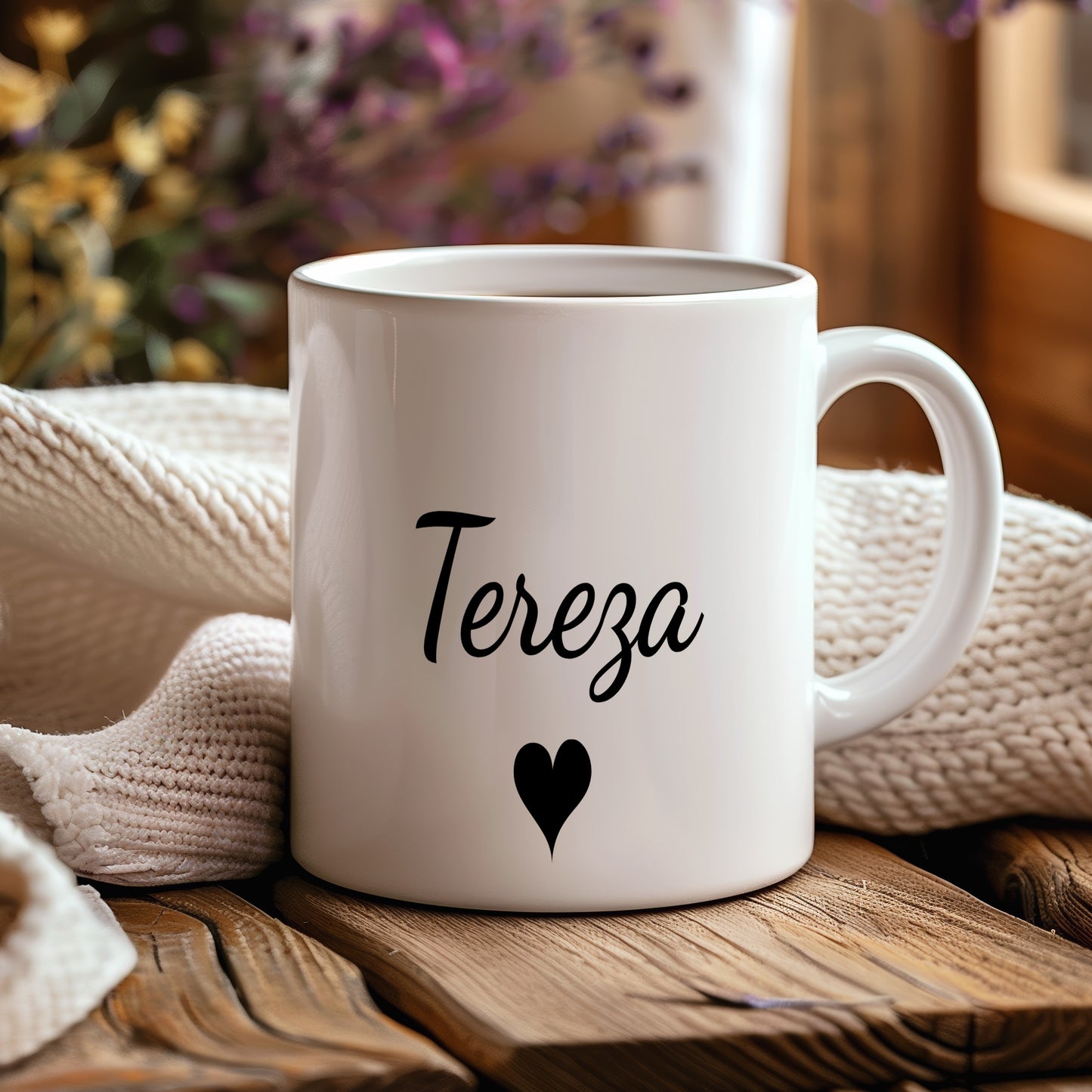 Hrnek se jménem Tereza – romantický styl se srdcem