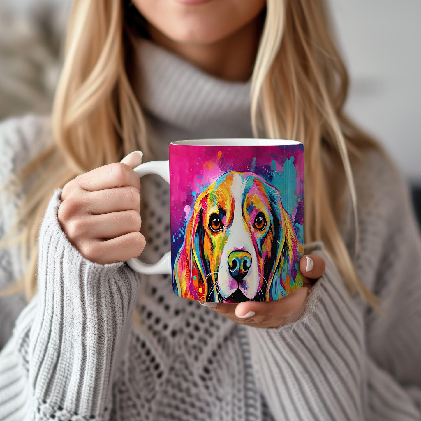 Hrnek s portrétem beagle