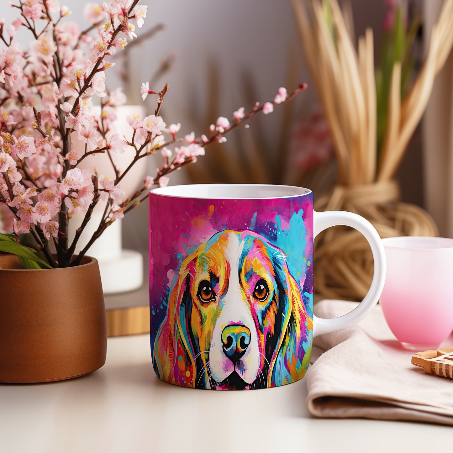 Hrnek s portrétem beagle