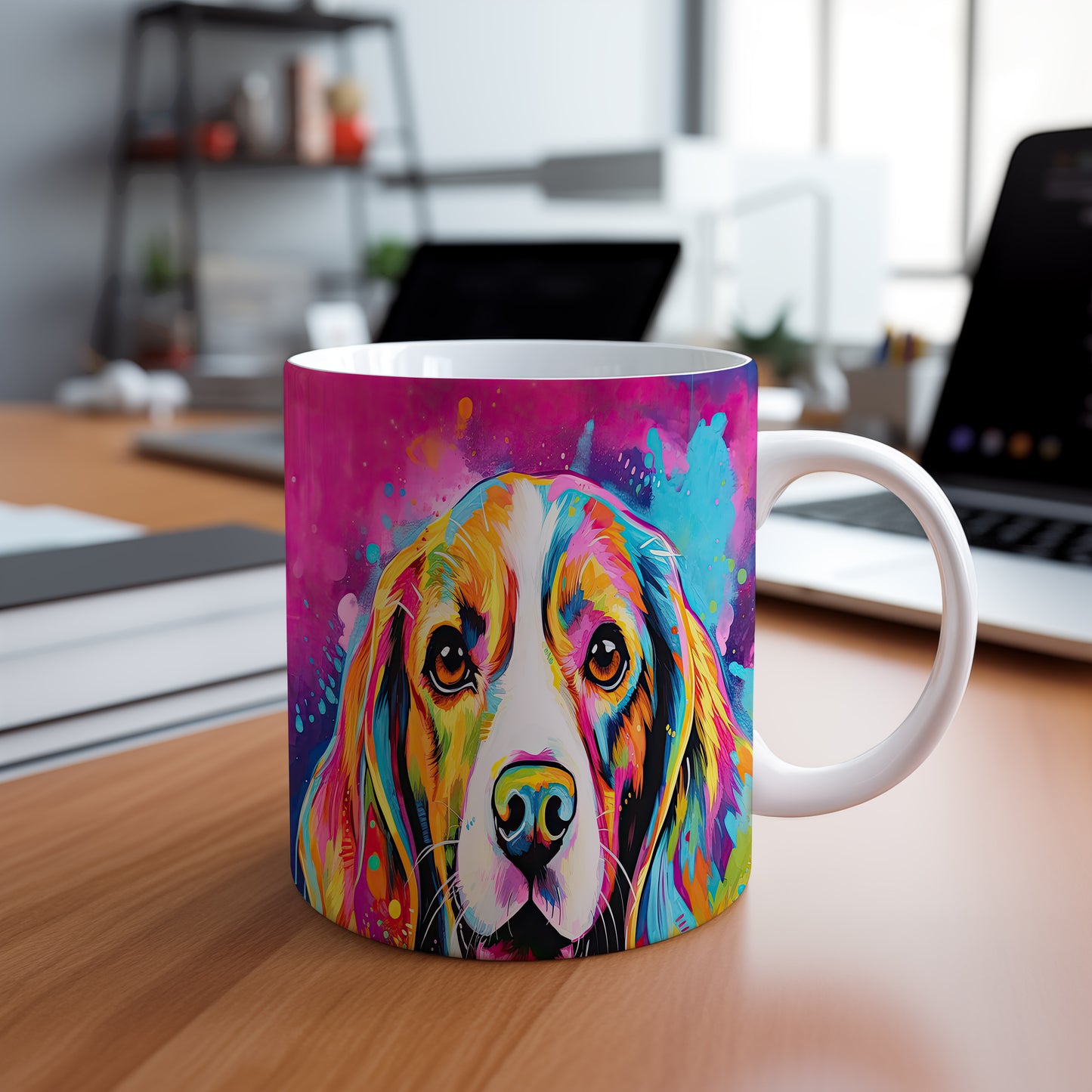 Hrnek s portrétem beagle