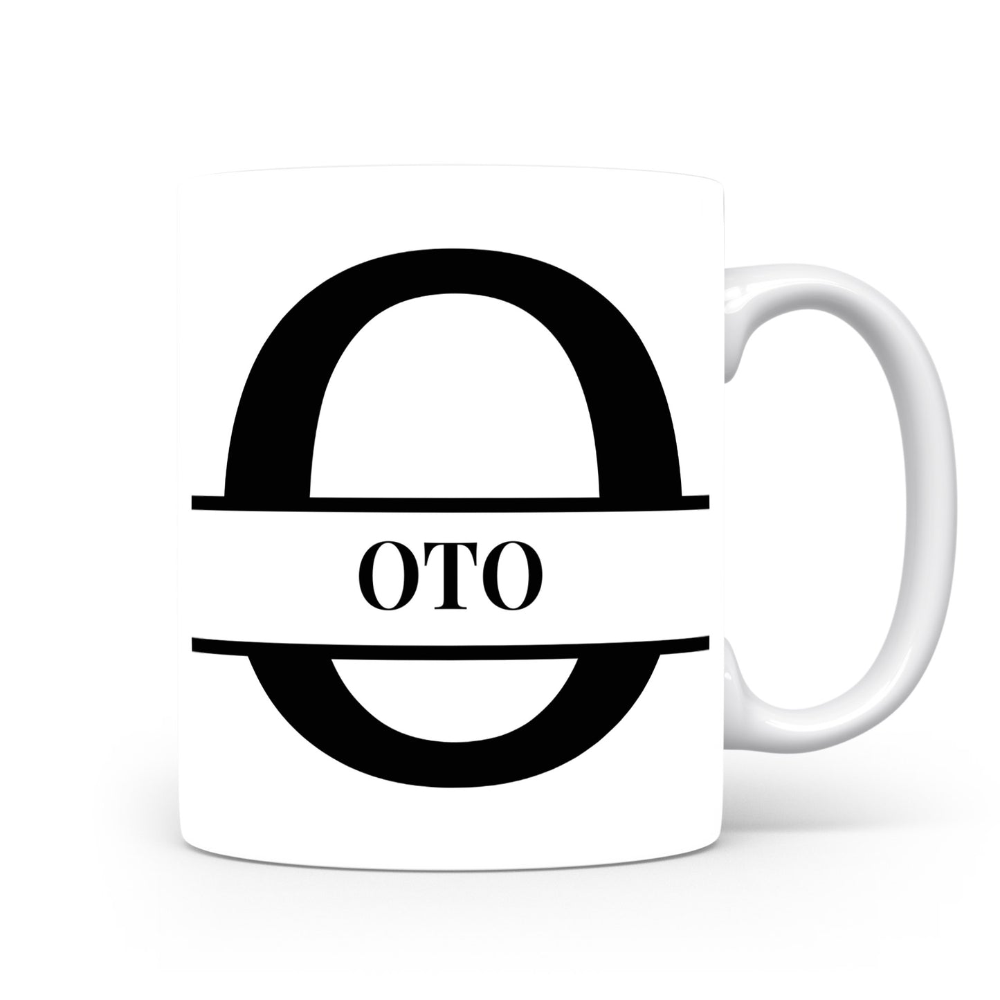 Hrnek se jménem Oto | Monogram bez květin