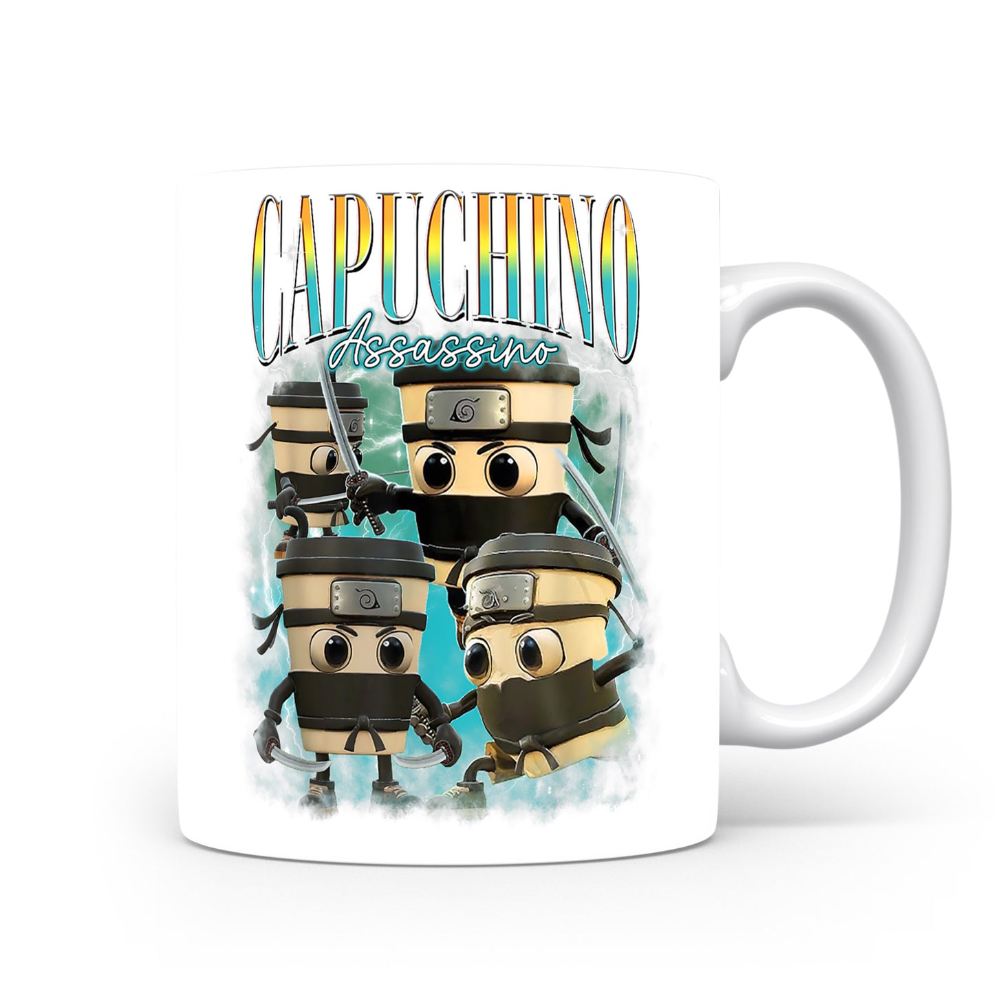 Hrnek s italským brainrotem – Capuchino — kavárenský tým