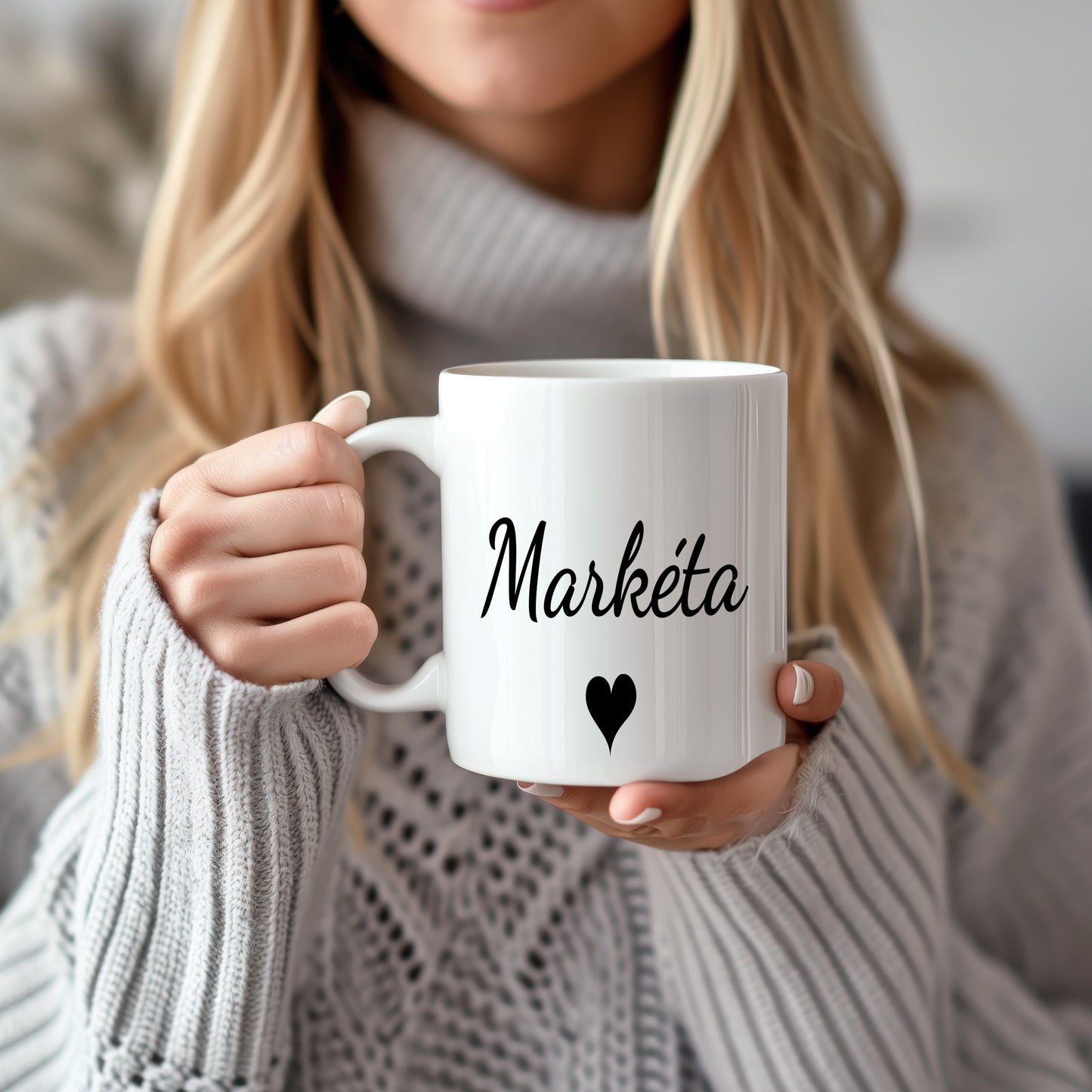 Hrnek se jménem Markéta – romantický styl se srdcem