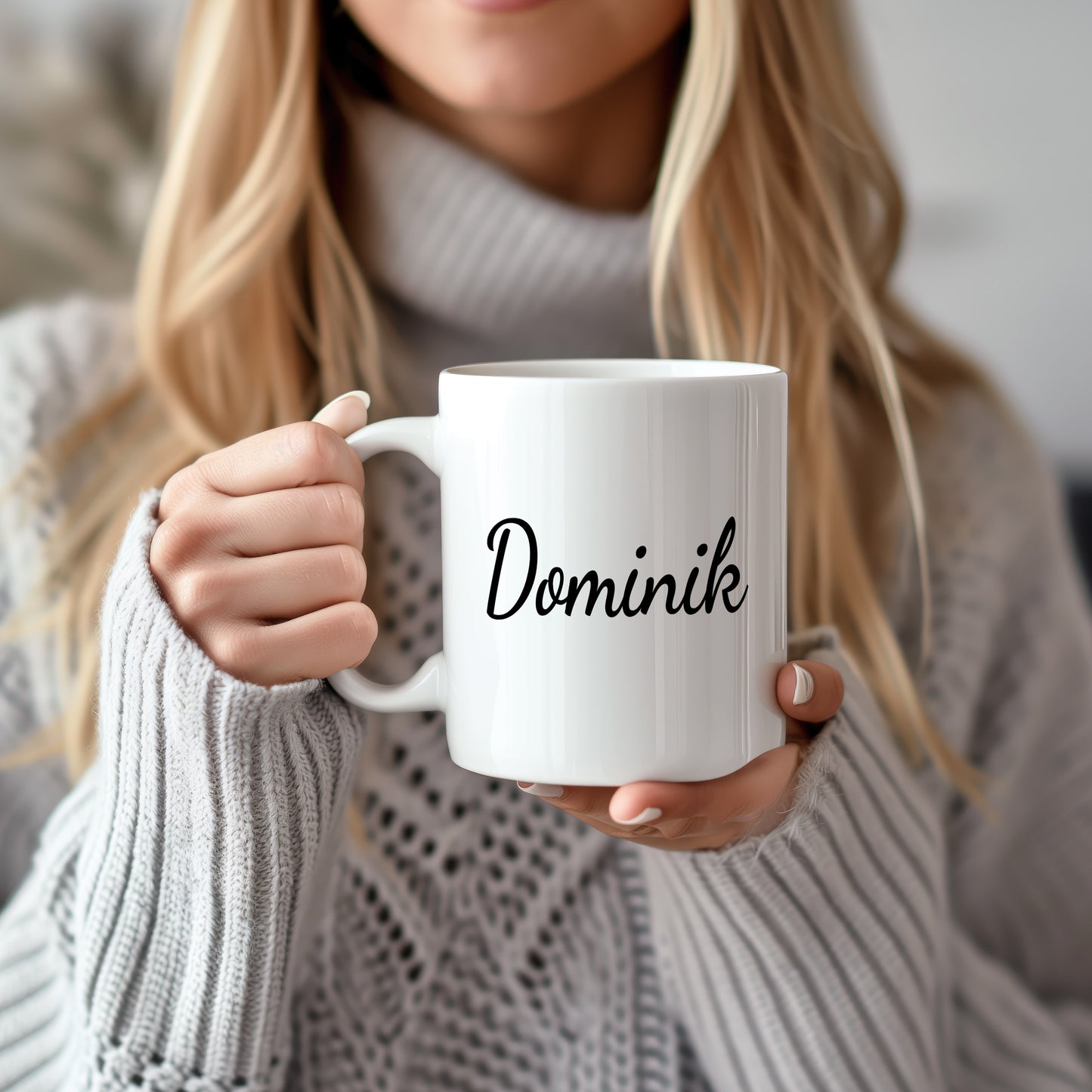 Hrnek se jménem Dominik – minimalistický styl pro muže