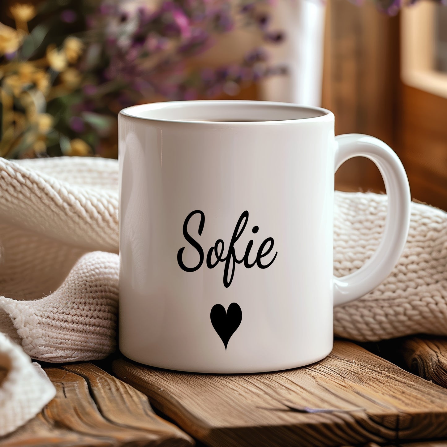 Hrnek se jménem Sofie – romantický styl se srdcem
