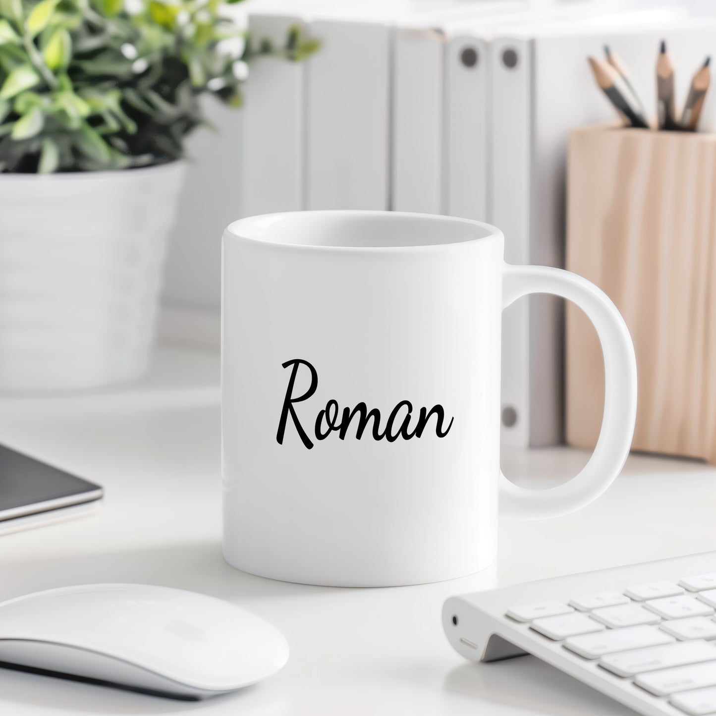 Hrnek se jménem Roman – minimalistický styl pro muže