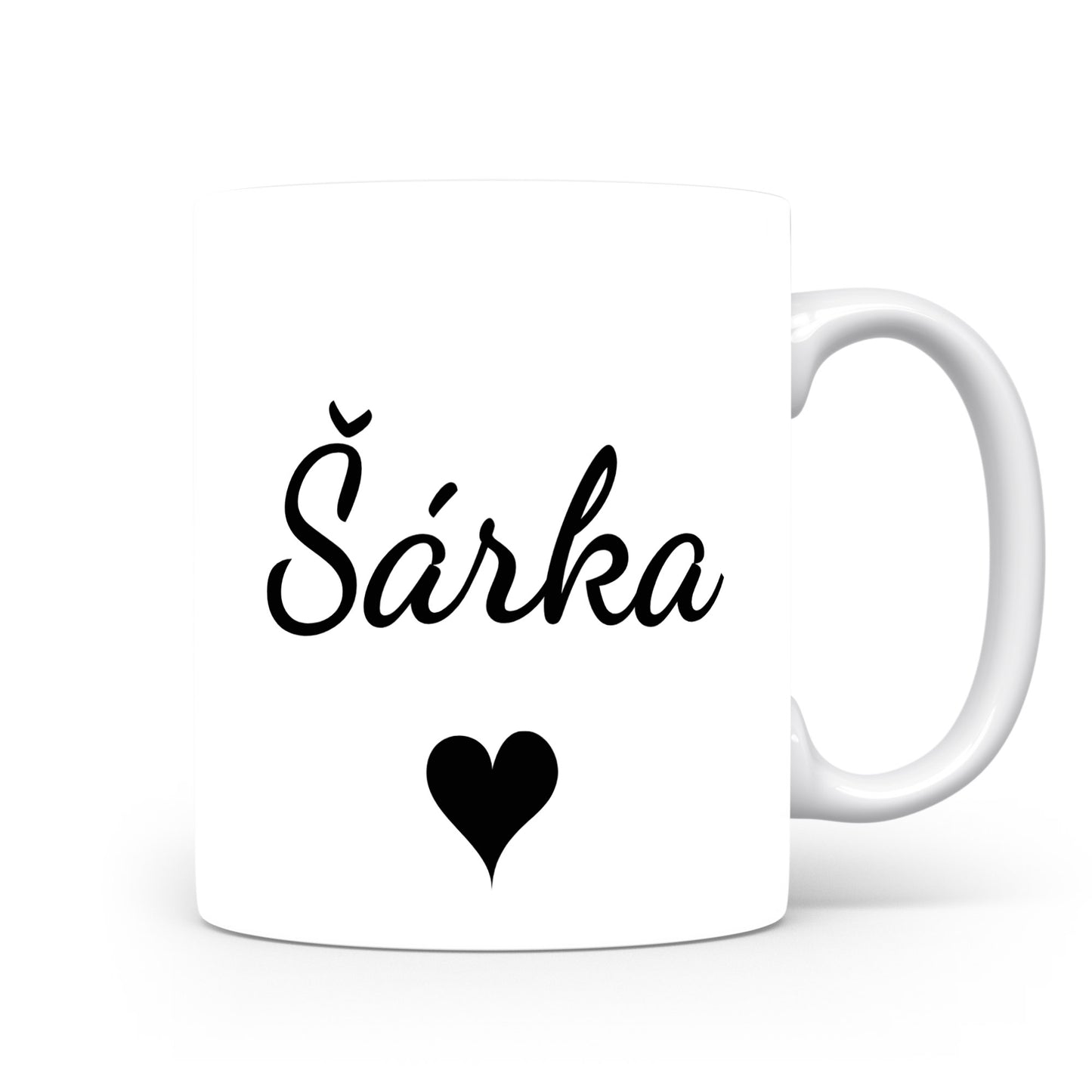 Hrnek se jménem Šárka | Romantický hrnek se srdcem