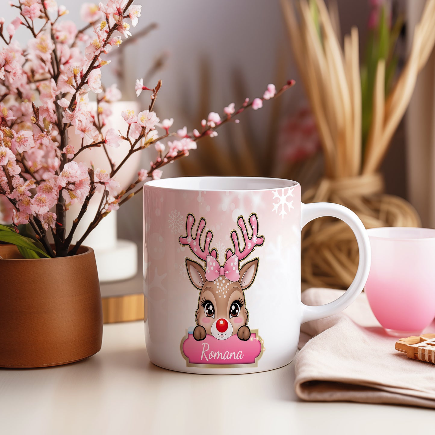 Hrnek se jménem Romana – dětský motiv se sobem