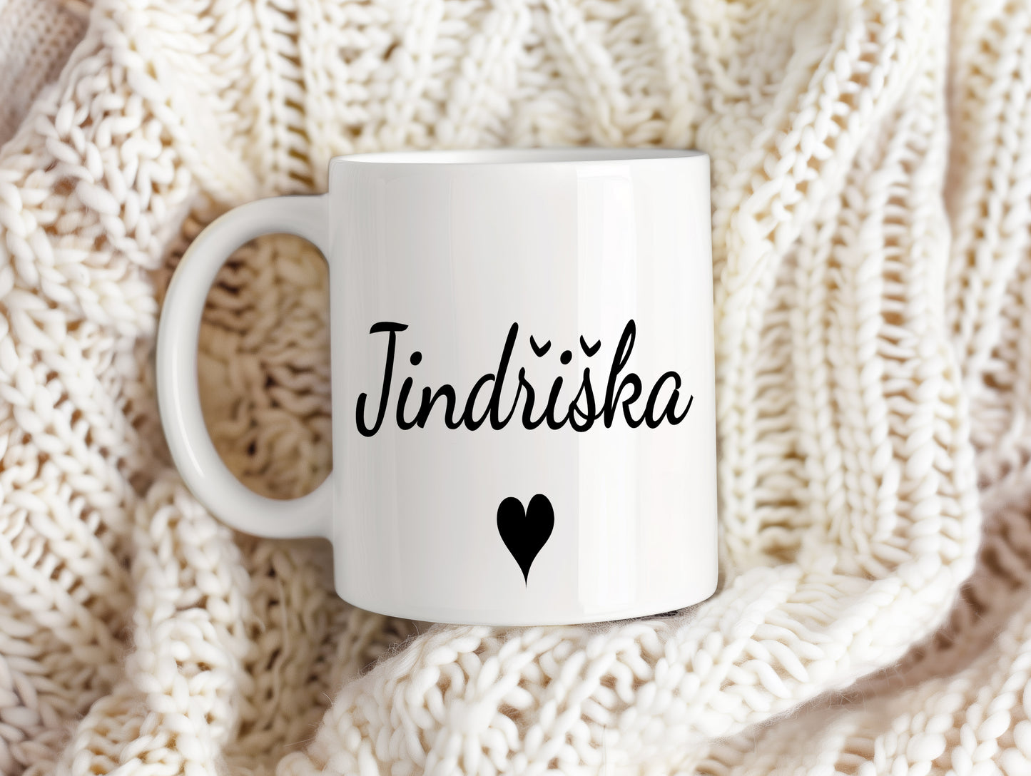 Hrnek se jménem Jindřiška – romantický styl se srdcem