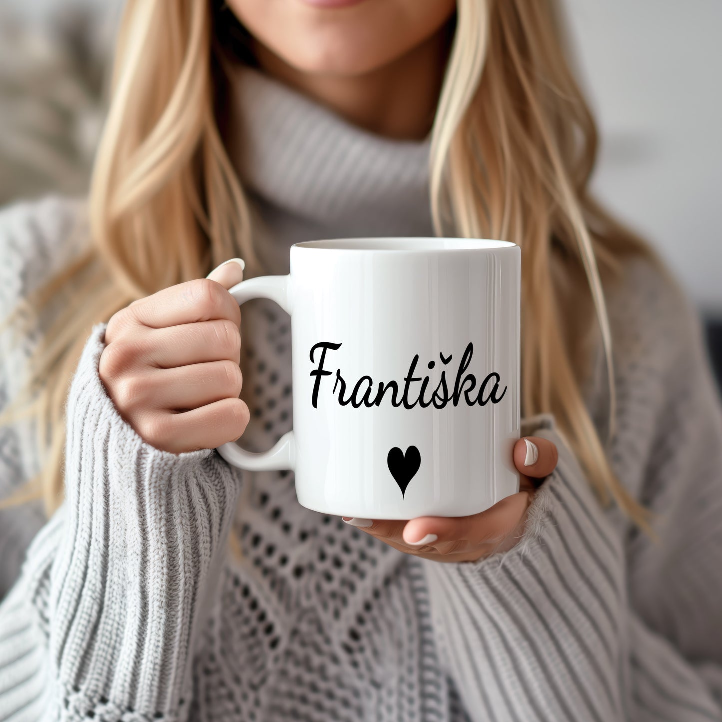 Hrnek se jménem Františka – romantický styl se srdcem