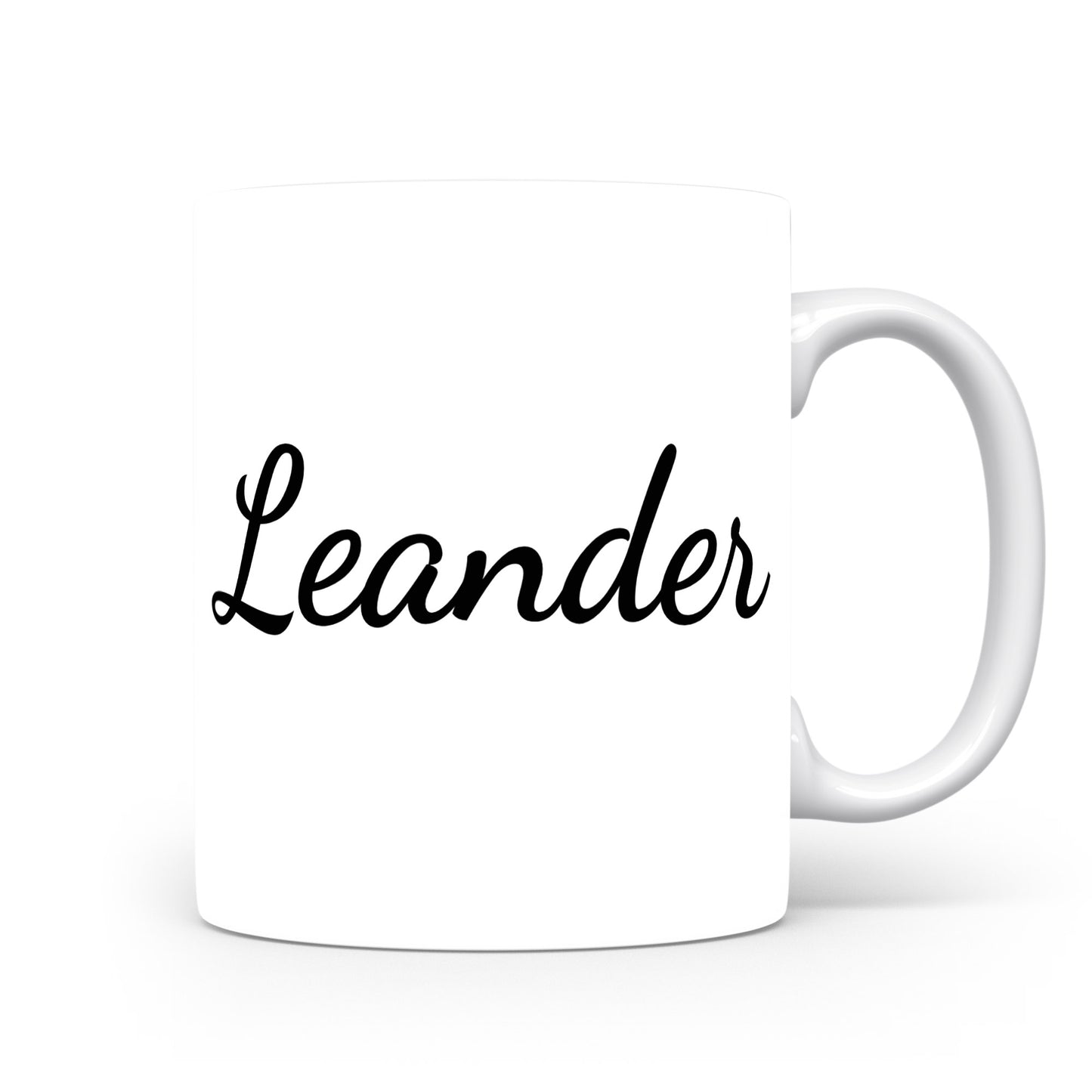 Hrnek se jménem Leander | Minimalistický pánský hrnek