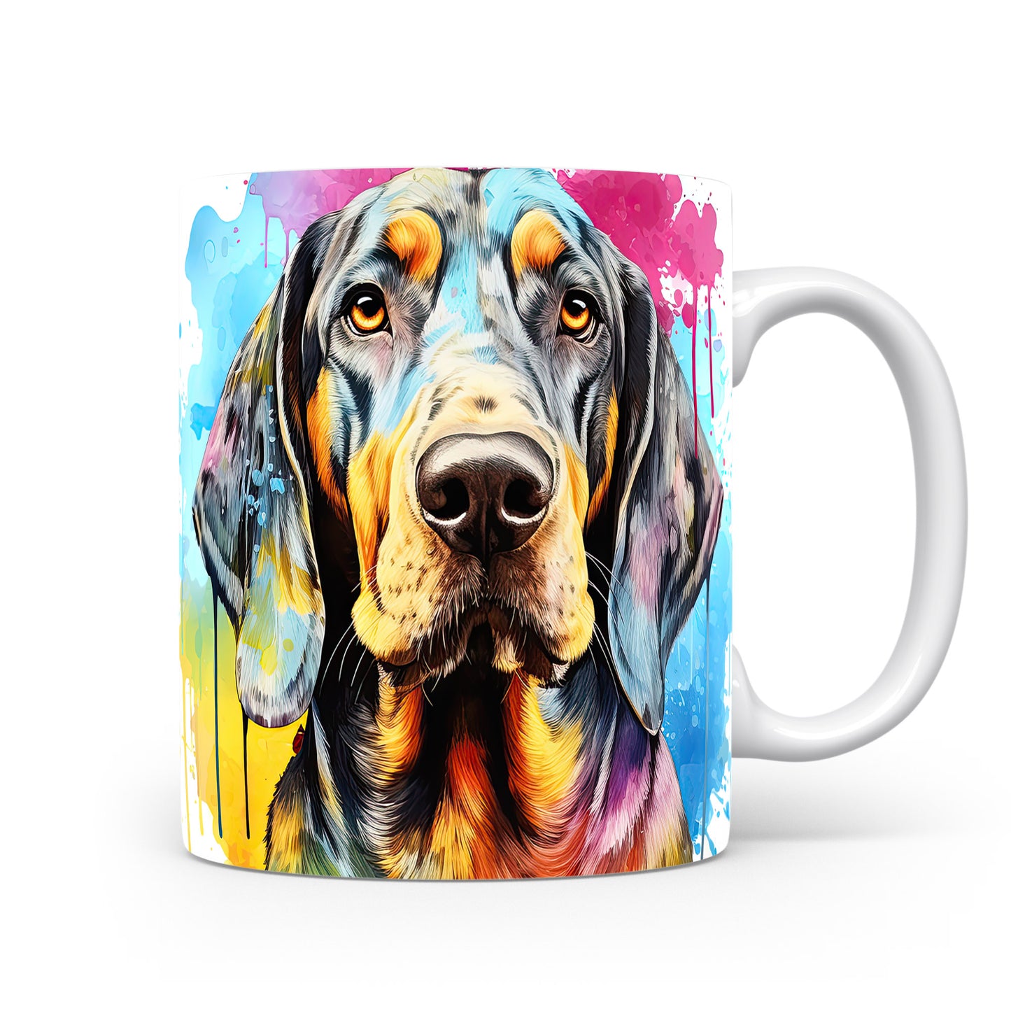 Hrnek s barevným coonhound pro milovníky psů
