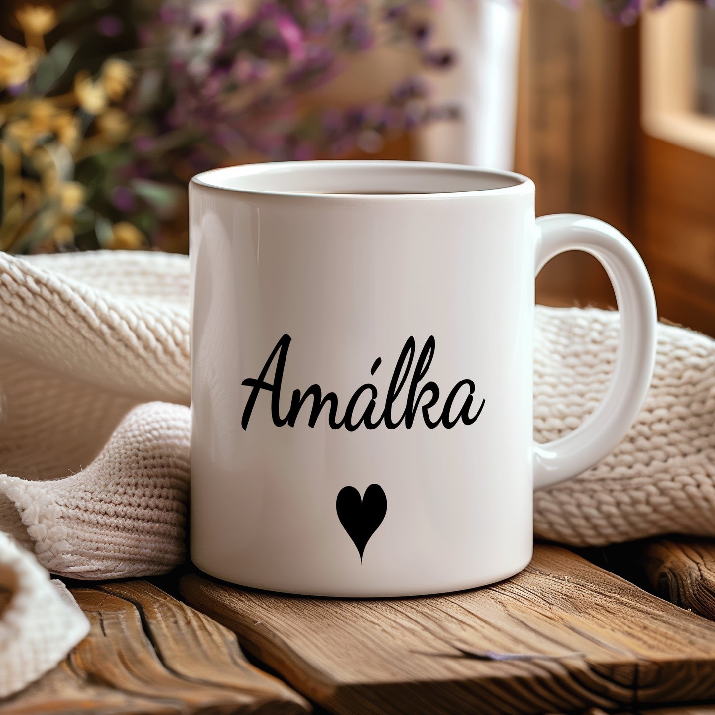 Hrnek se jménem Amálka – romantický styl se srdcem