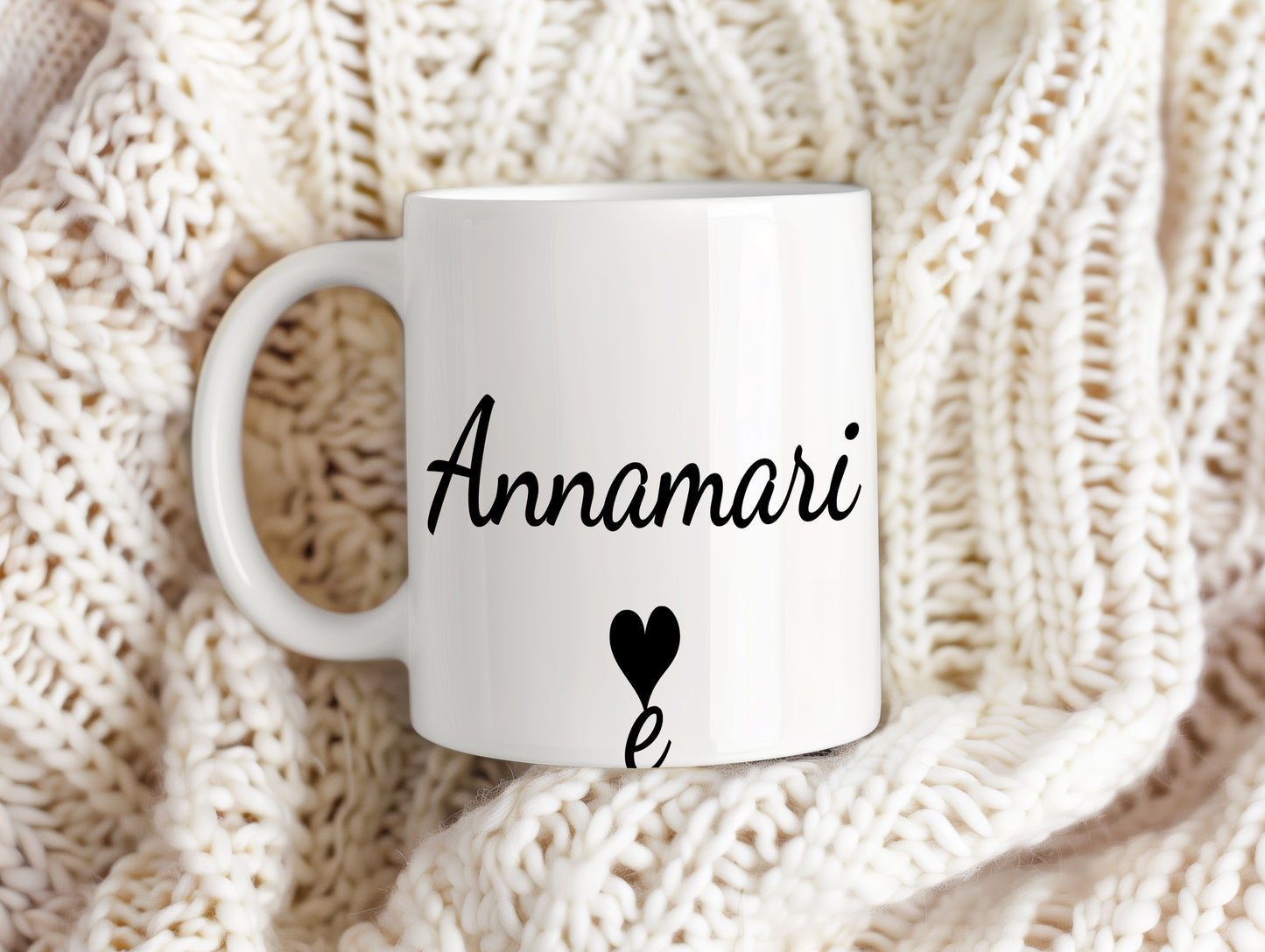 Hrnek se jménem Annamari – romantický styl se srdcem