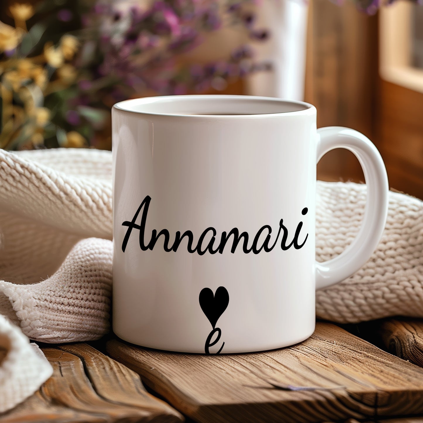 Hrnek se jménem Annamari – romantický styl se srdcem