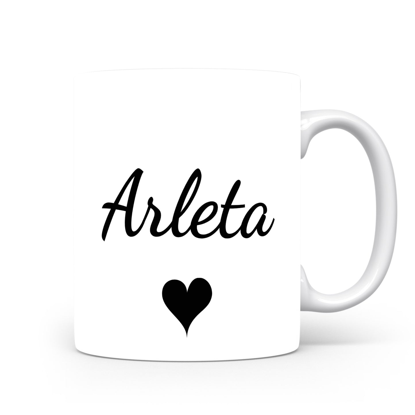 Hrnek se jménem Arleta | Romantický hrnek se srdcem