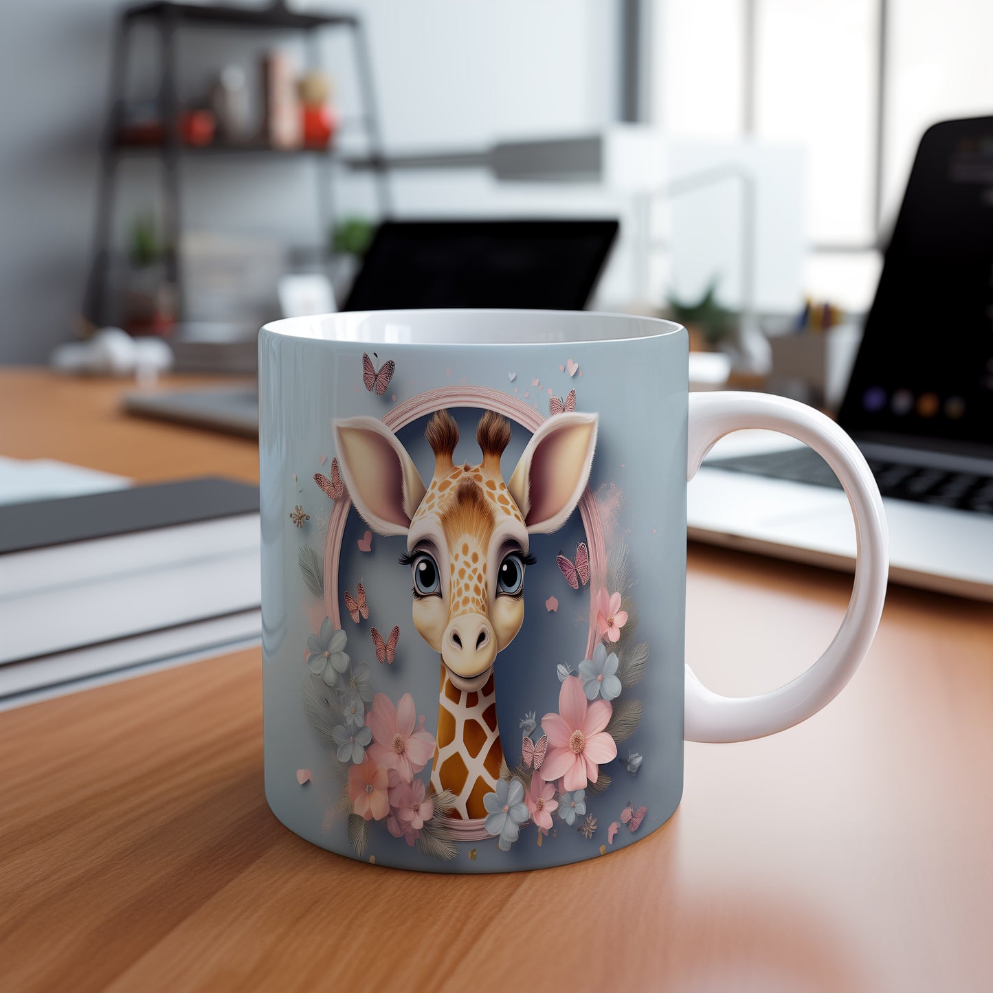 Hrnek s roztomilou žirafou