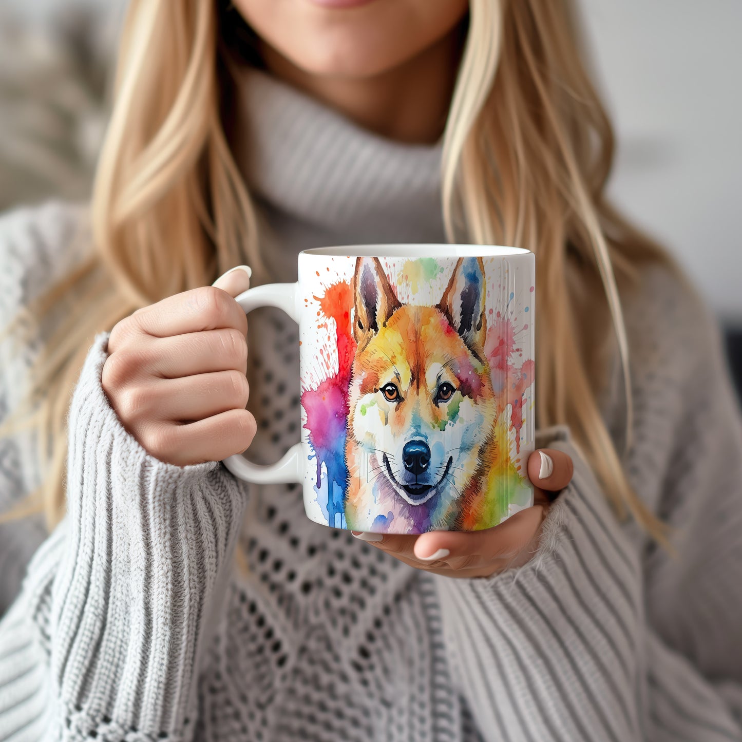 Hrnek s veselým Shiba Inu