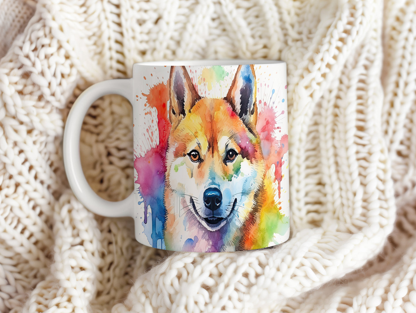 Hrnek s veselým Shiba Inu