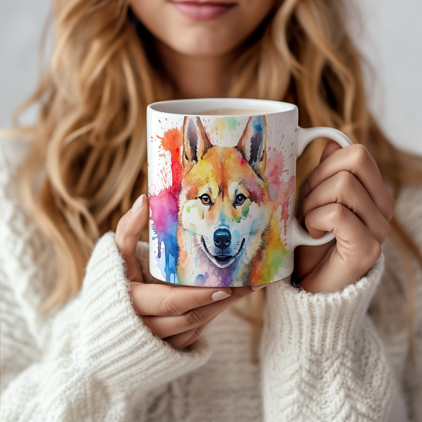 Hrnek s veselým Shiba Inu