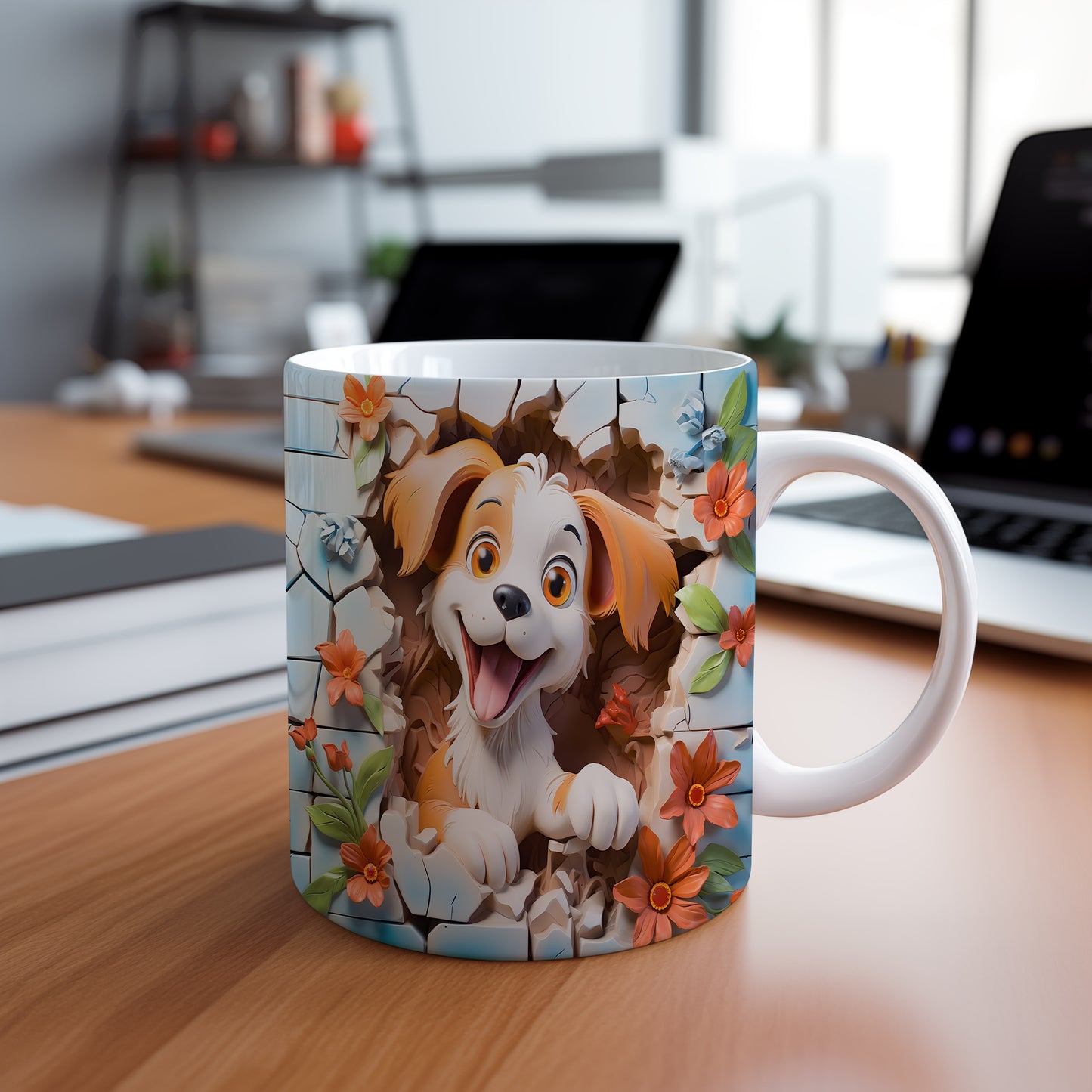 Hrnek s roztomilým pejskem