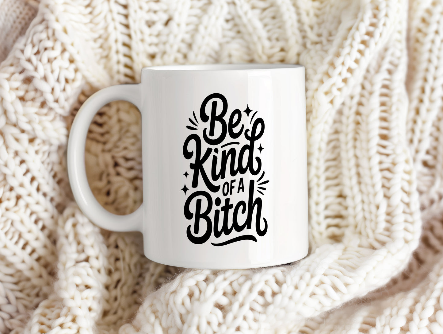 Hrnek s vtipným nápisem – Be Kind