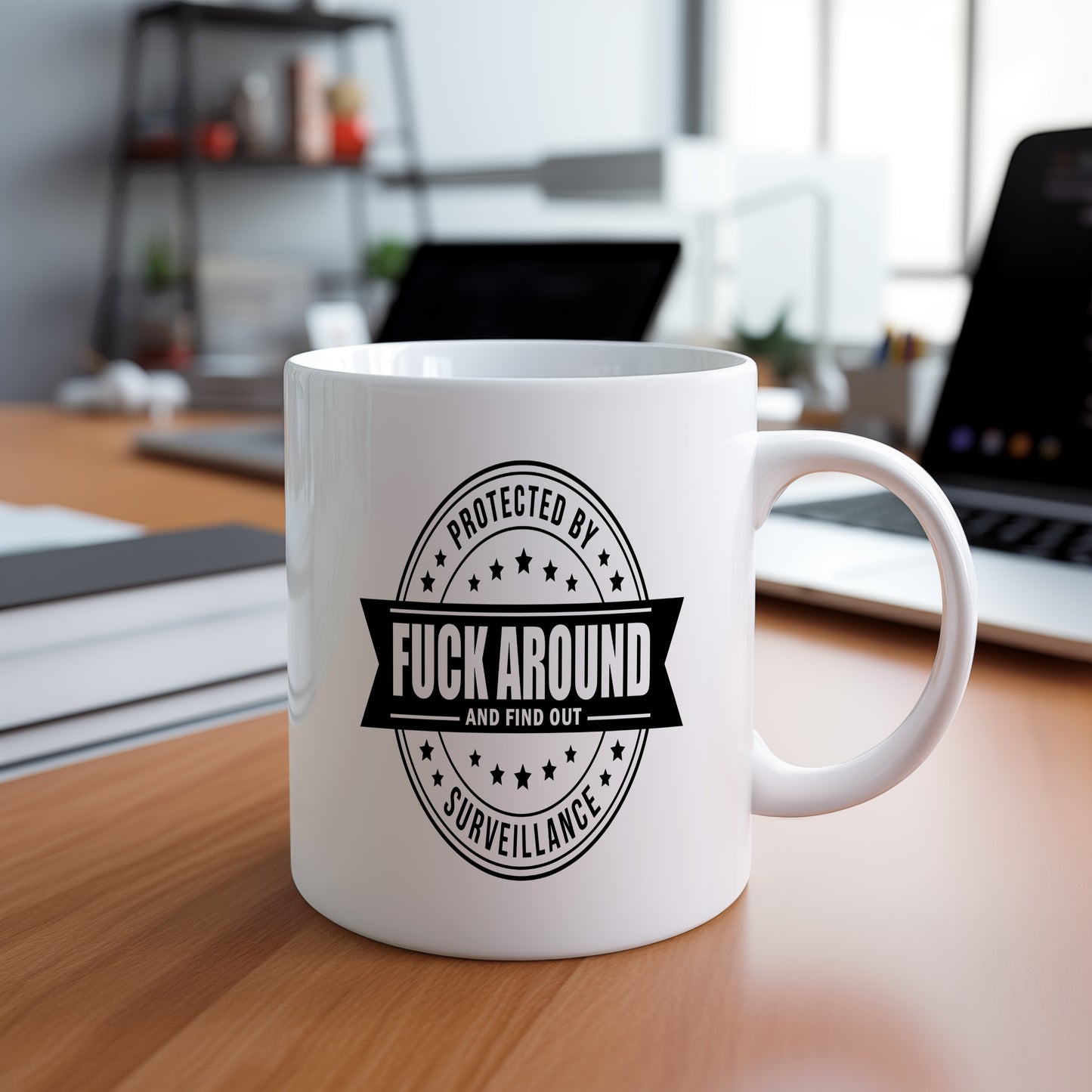 Hrnek s vtipným nápisem – FUCK AROUND