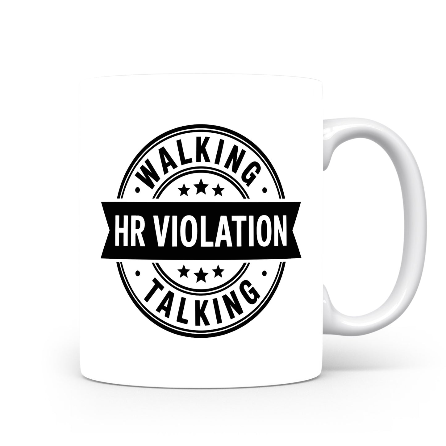 Hrnek s vtipným nápisem – HR VIOLATION