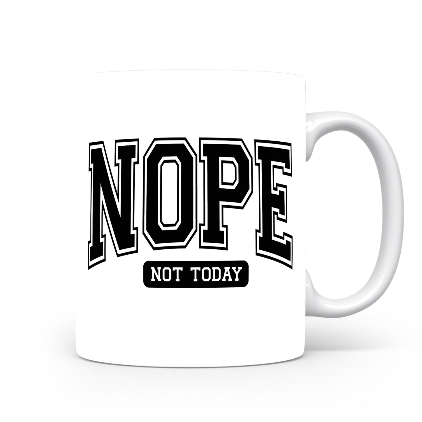Hrnek s vtipným nápisem – NOPE