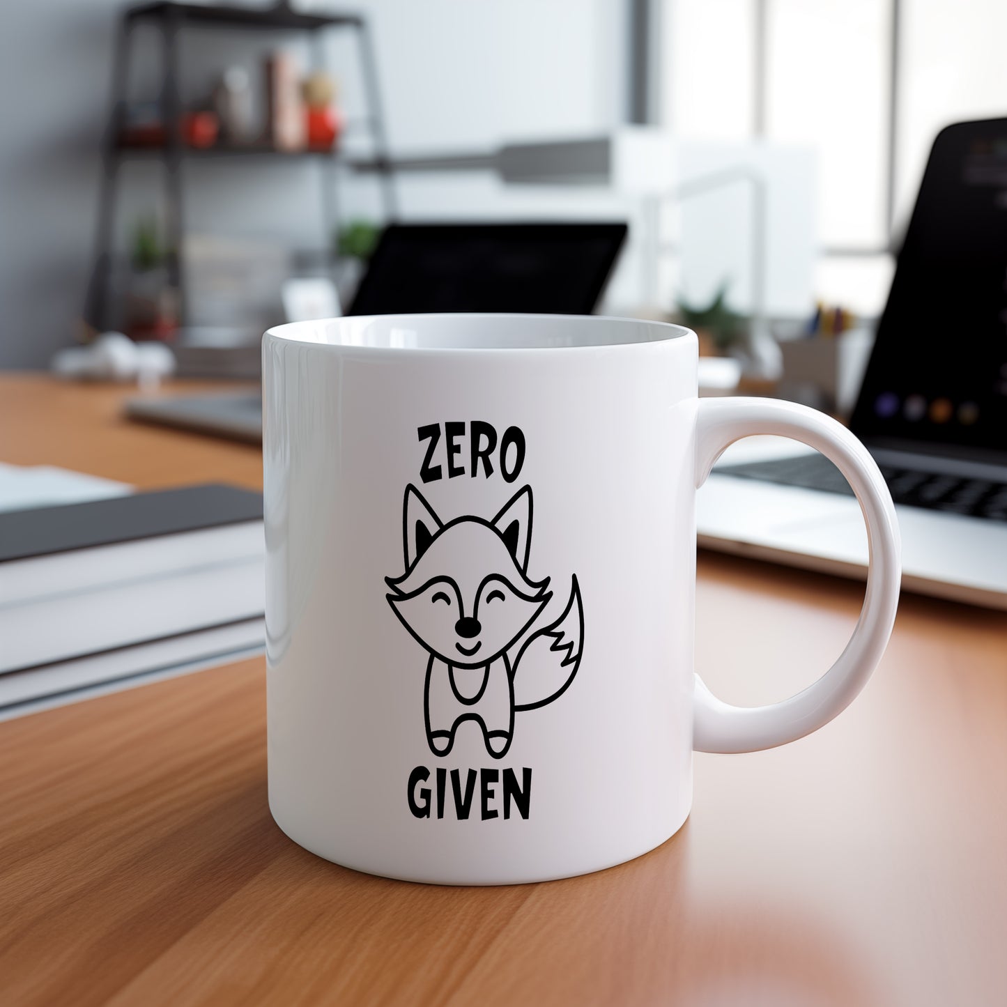 Hrnek s vtipným nápisem – ZERO GIVEN