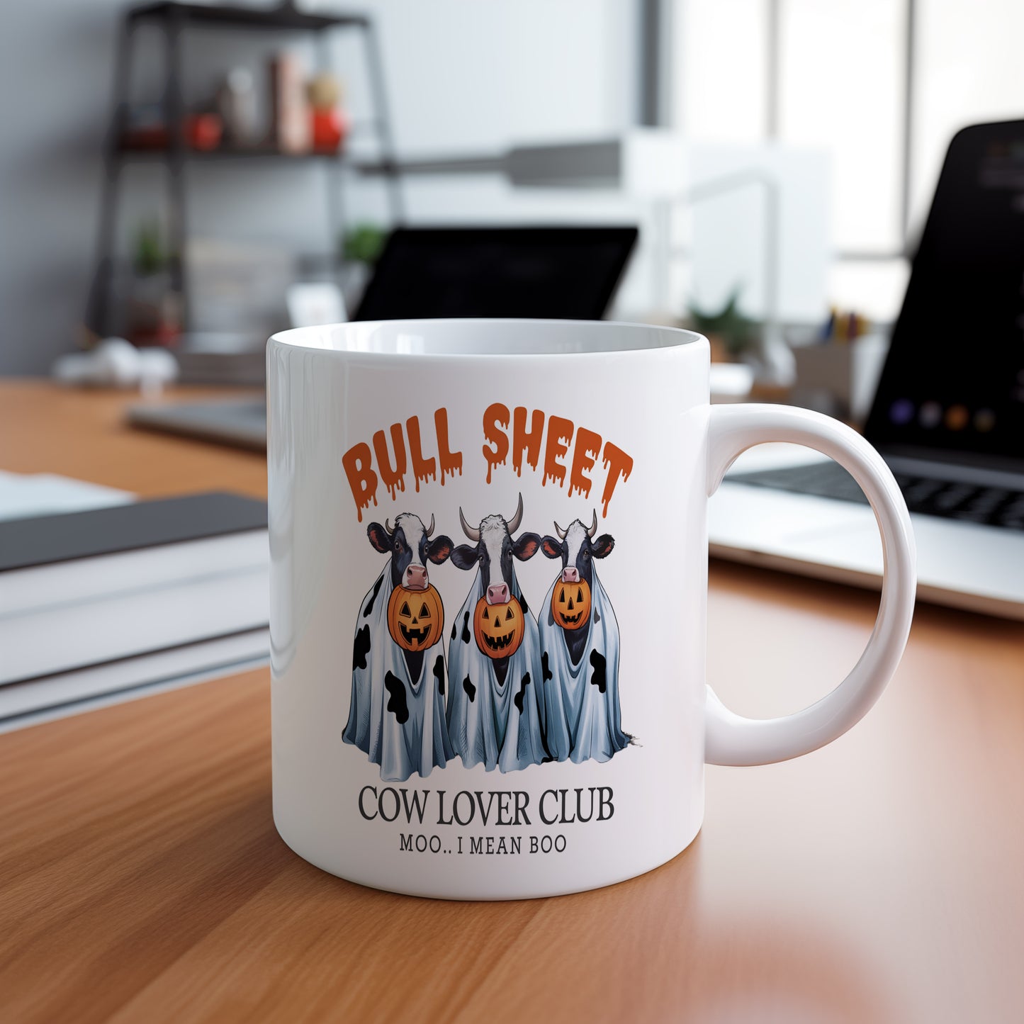Hrnek s vtipným nápisem – BULL SHEET