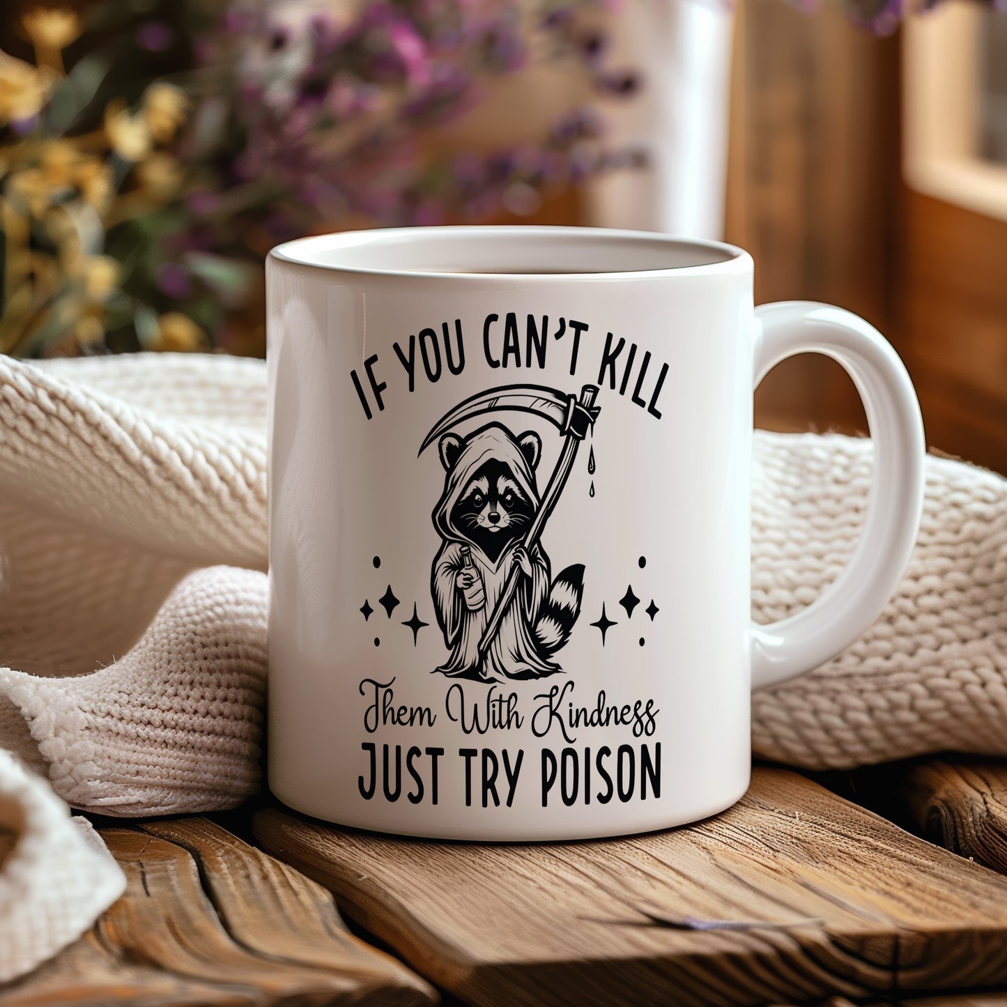 Hrnek s vtipným nápisem – IF YOU CAN'T KILL