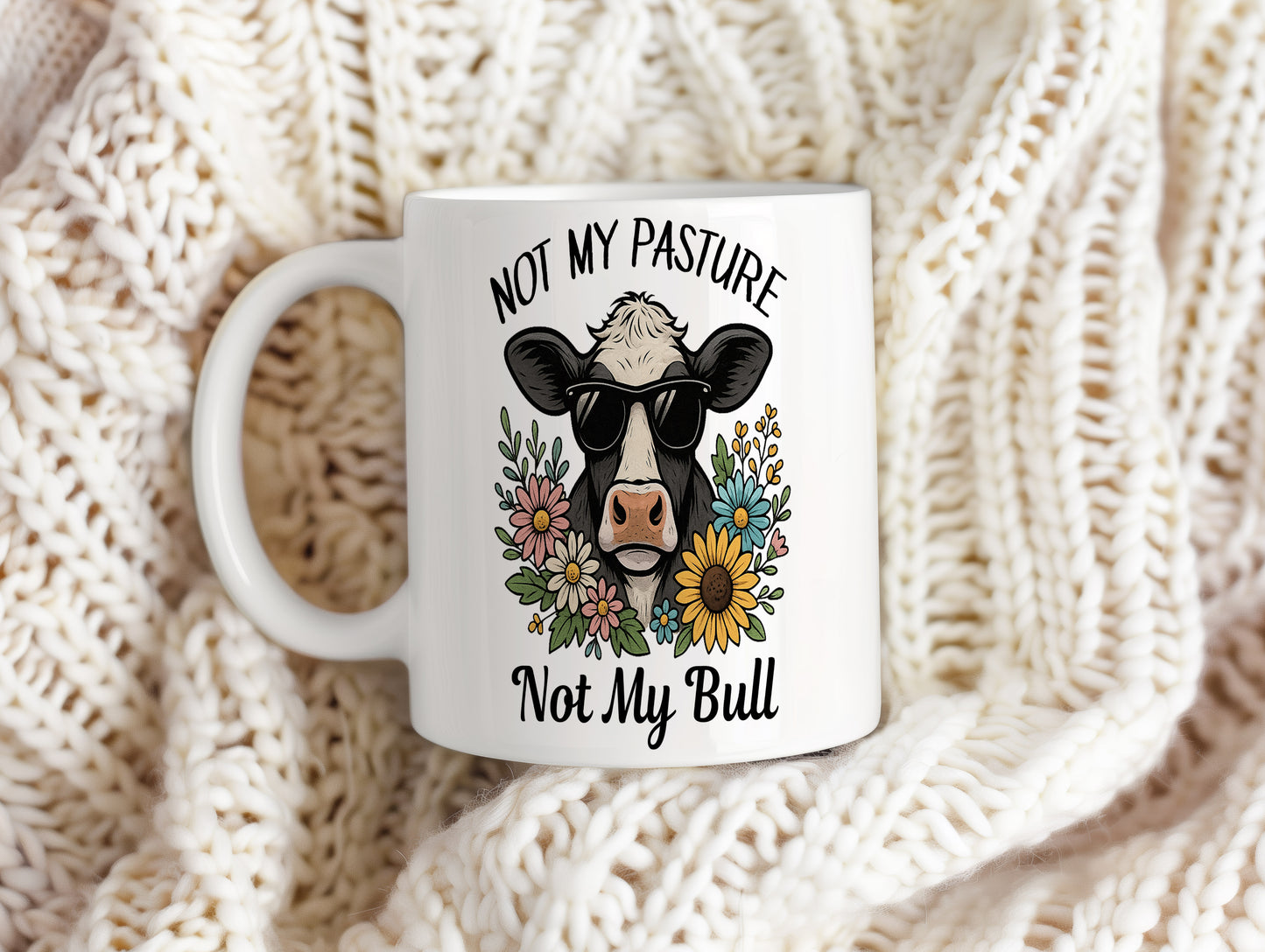 Hrnek s vtipným nápisem – NOT MY PASTURE