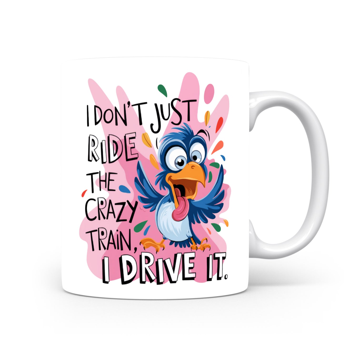 Hrnek s vtipným nápisem – Crazy Train