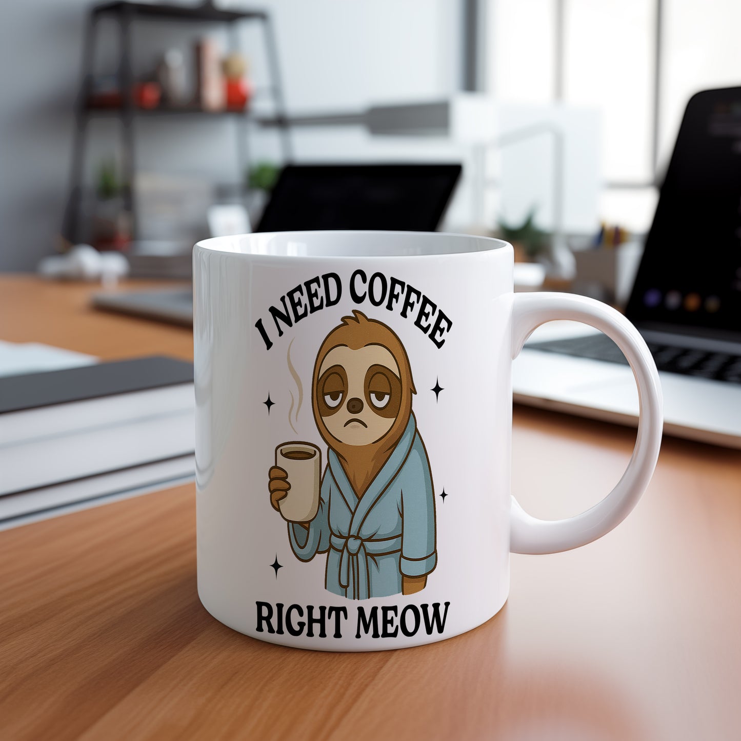Hrnek s vtipným nápisem – I NEED COFFEE