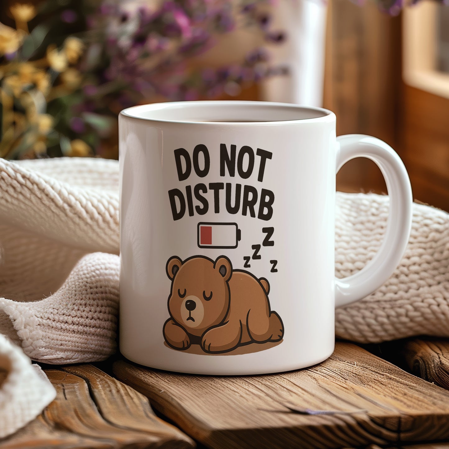 Hrnek s vtipným nápisem – DO NOT DISTURB