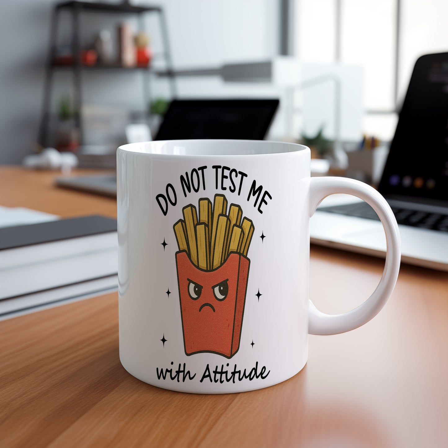 Hrnek s vtipným nápisem – DO NOT TEST ME