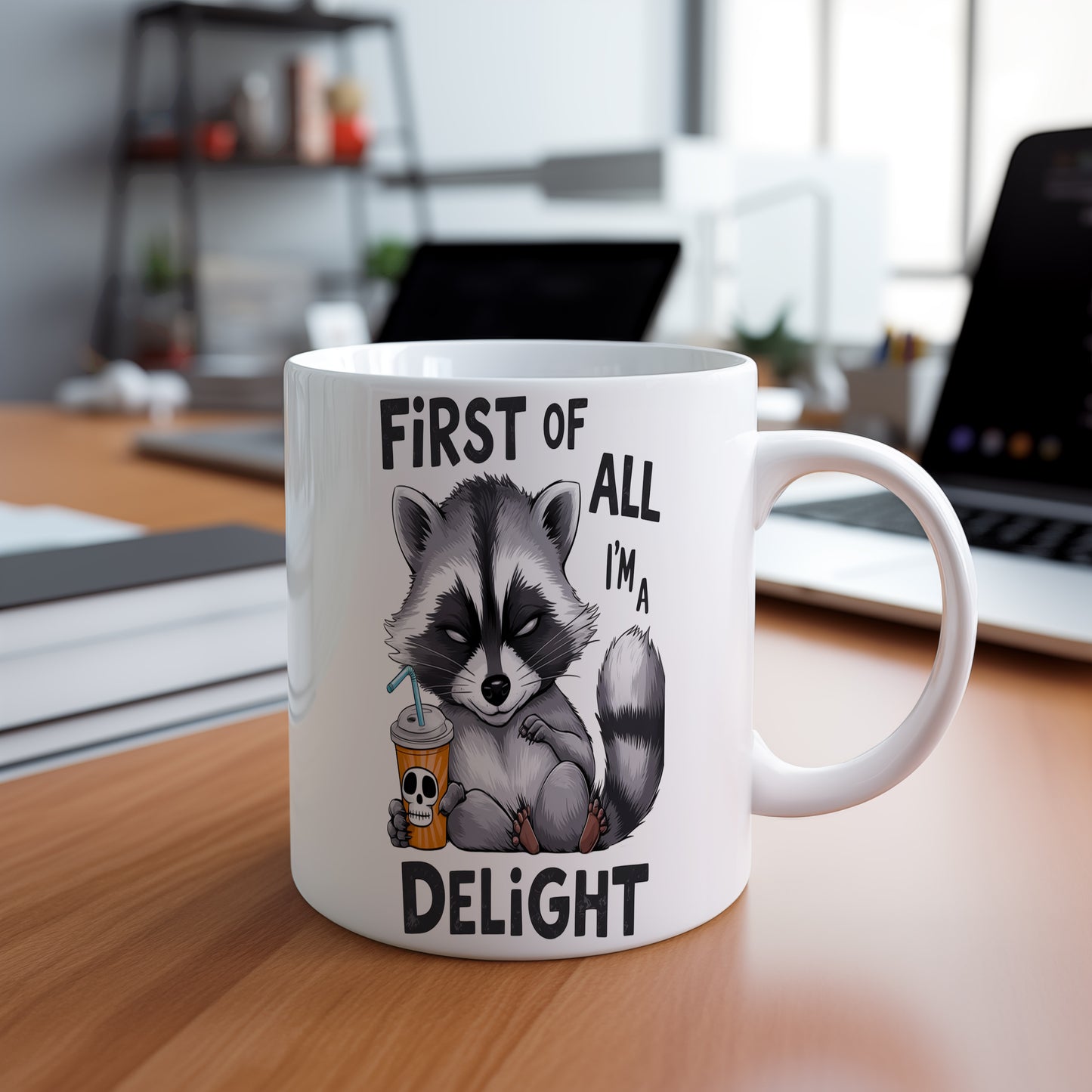 Hrnek s vtipným nápisem – FIRST OF ALL