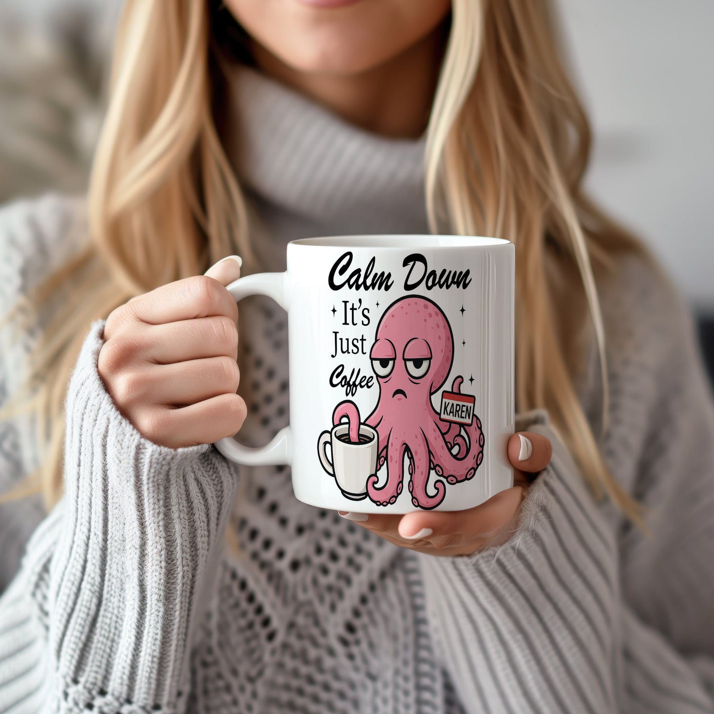 Hrnek s vtipným nápisem – Calm Down