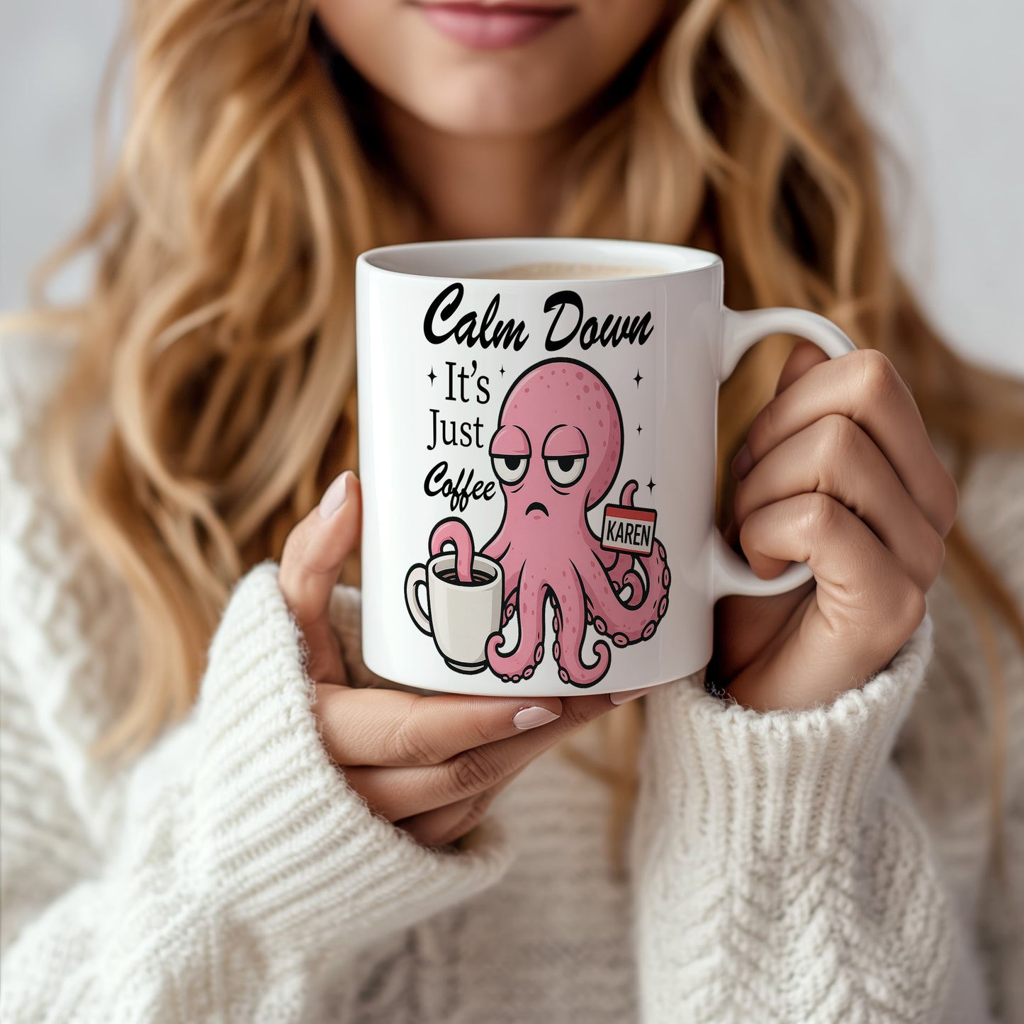 Hrnek s vtipným nápisem – Calm Down