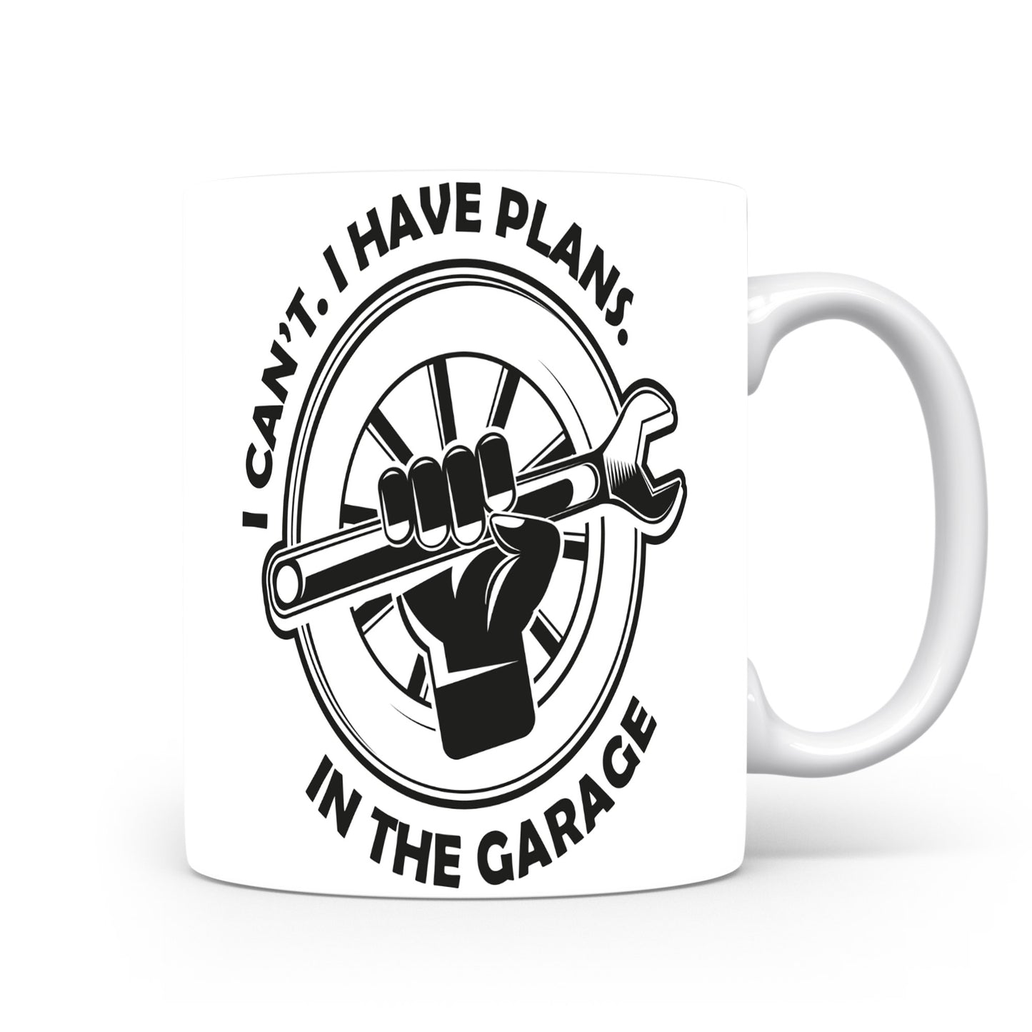 Hrnek pro automobilové nadšence – I HAVE PLANS – garážový motiv