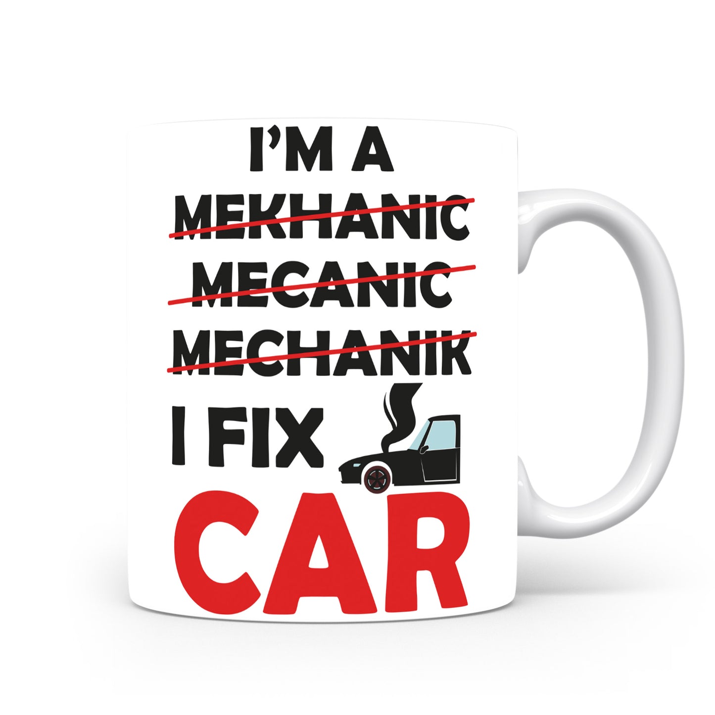 Hrnek pro automobilové nadšence – I FIX CAR
