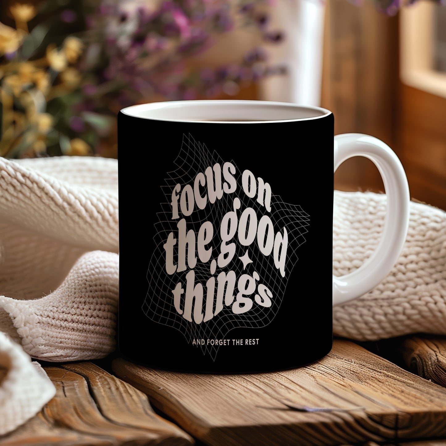Hrnek s motivačním citátem – Focus on the Good