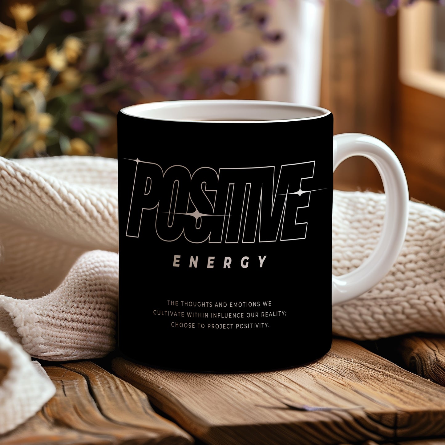 Hrnek s motivačním citátem – Positive Energy