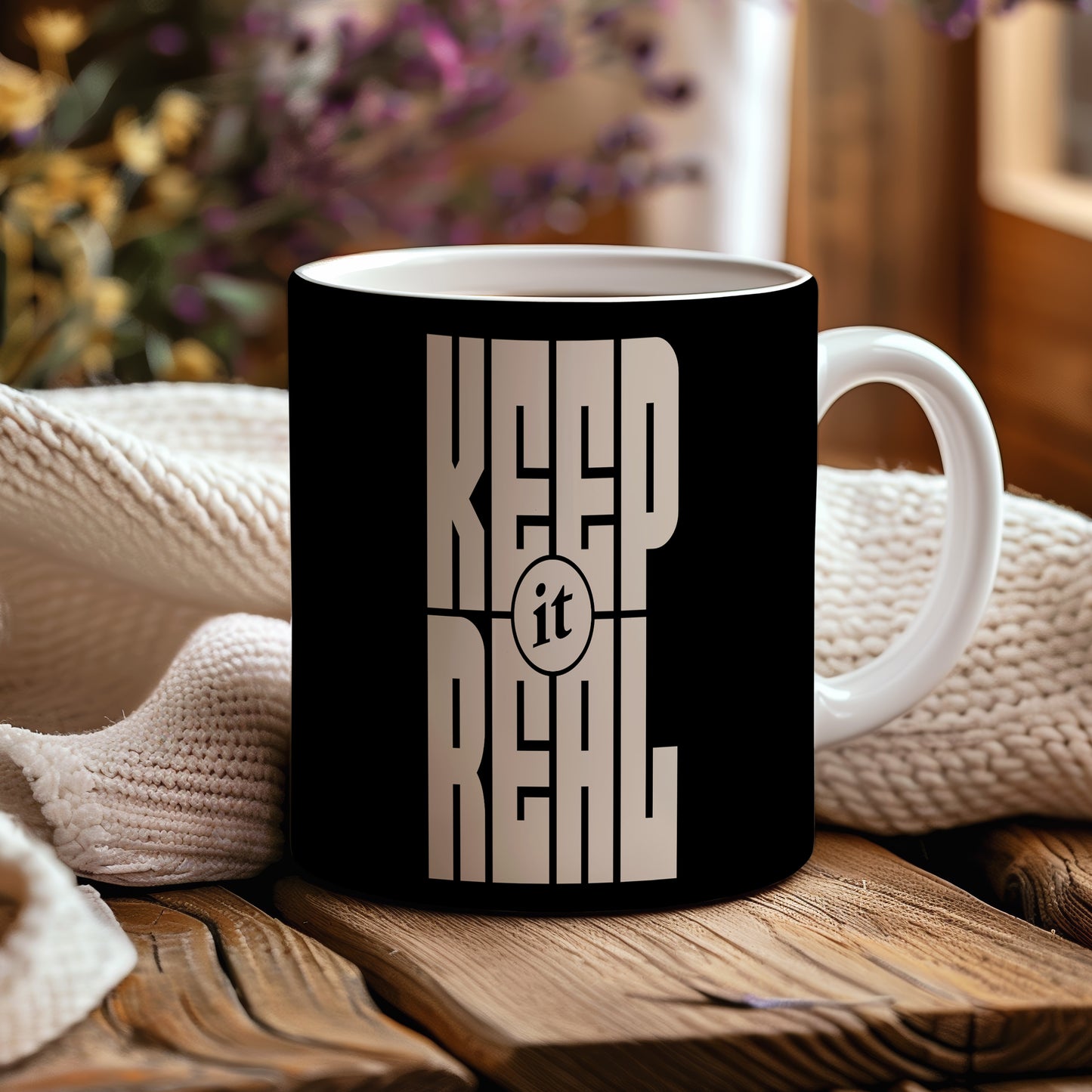 Hrnek s motivačním citátem – Keep it Real